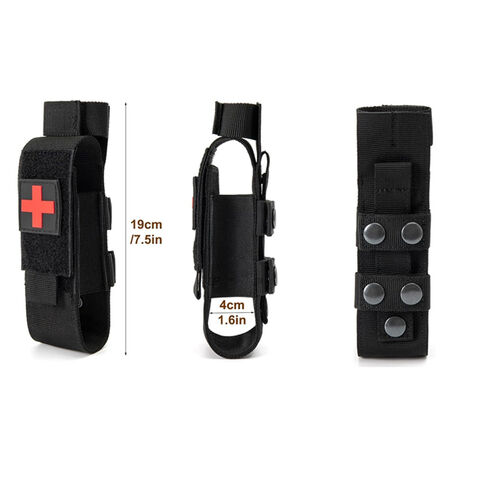 Bolsa Tática Molle para Torniquete, Kit de Armazenamento Médico de Trauma de Combate para EMT e Equipamentos de Primeiros Socorros
