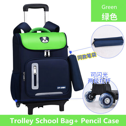 Plastic trolley school bags on sale