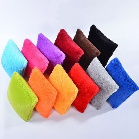 Funda de cojín de felpa de terciopelo de calidad personalizada de fábrica, funda de almohada de felpa de terciopelo