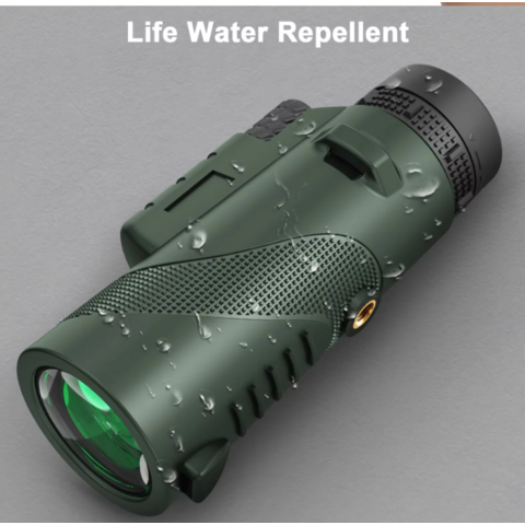 Telescopio Monocular Zoom Tube 10x de Alta Potencia, Impermeable, Alcance de Bolsillo para Adultos, Observación de la Vida Silvestre y Actividades al Aire Libre