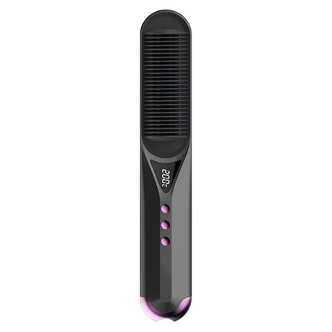 Pacote Promocional Alisamento Suavizante Endireitador Elétrico Mini Escovas de Cabelo Aquecidas para Casa