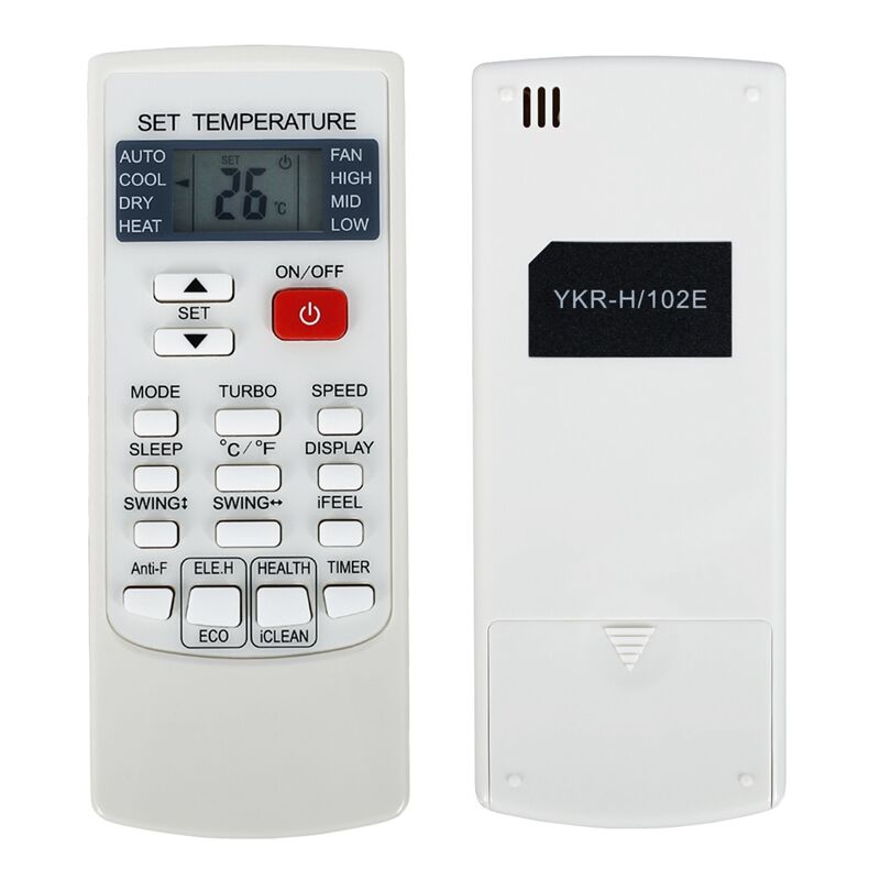 Télécommande Climatiseur AUX YKR-H/102E - Remplacement Pour Modèles YKR-H/002E, /006E, /101E, Etc.