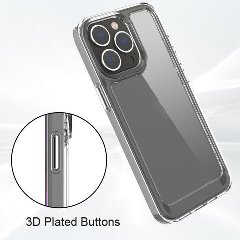 Funda rígida transparente para teléfono Apple, accesorios de protección contra golpes