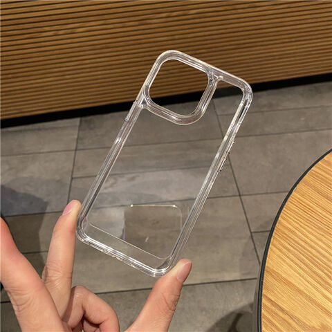 Funda rígida transparente para teléfono Apple, accesorios de protección contra golpes