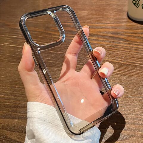 Funda rígida transparente para teléfono Apple, accesorios de protección contra golpes