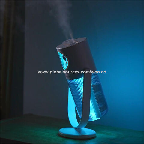 Humidificador ultrasónico portátil USB con doble rociado y luz nocturna LED, ideal para regalos y uso doméstico - Venta al por mayor