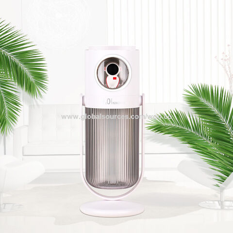 Humidificador ultrasónico portátil USB con doble rociado y luz nocturna LED, ideal para regalos y uso doméstico - Venta al por mayor