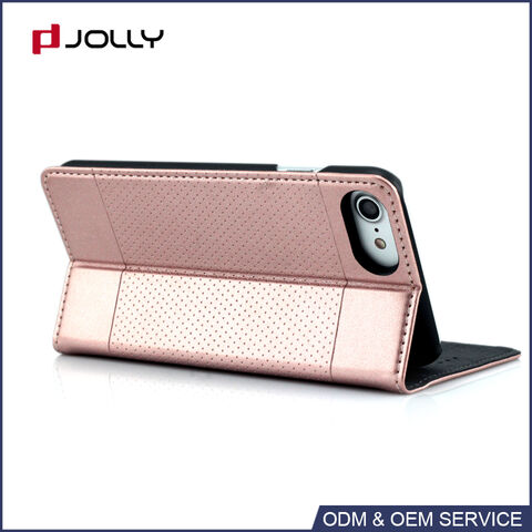Étui portefeuille en cuir Premium avec RFID et design tendance pour iPhone 8