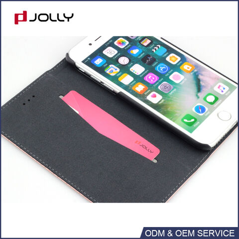 Étui portefeuille en cuir Premium avec RFID et design tendance pour iPhone 8