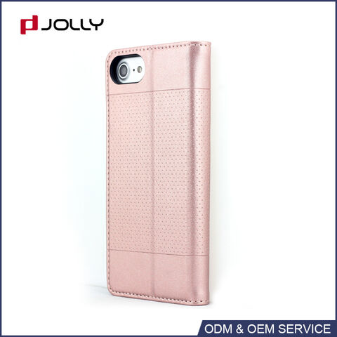 Étui portefeuille en cuir Premium avec RFID et design tendance pour iPhone 8