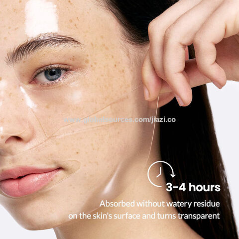 BIO Máscara Facial Profunda de Bio-Colágeno, Máscara Hidratante Noturna em Hidrogel, Minimização de Poros, Melhora da Elasticidade, 34g x4 unidades