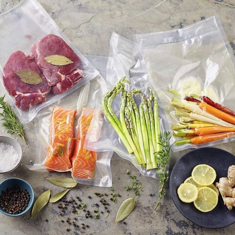 Sacs de Mise Sous Vide pour Aliments, Qualité Commerciale Robuste, Sans BPA, Sacs Alimentaires Prédécoupés pour le Stockage, la Préparation des Repas ou la Cuisson Sous Vide
