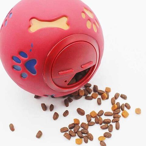 Juguete dispensador de comida para perros, superventas, pelota interactiva para perros, juguete ecológico de goma suave para alimentación lenta de mascotas