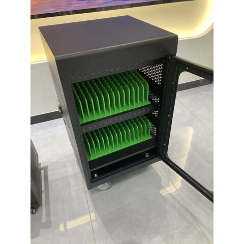 Armário de Carregamento Seguro Multidispositivo com Armazenamento com Fechadura - Organize e Carregue Laptops, Tablets e Telefones Simultaneamente