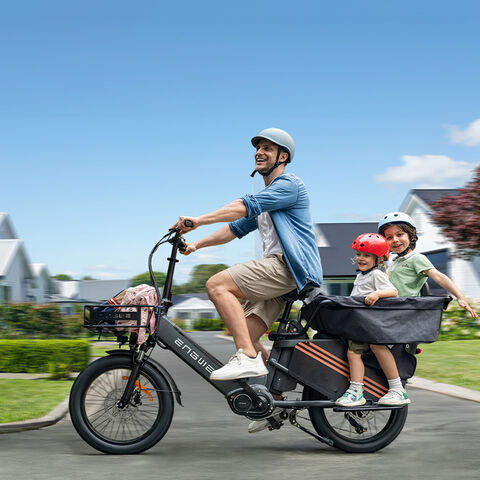 Vélo Cargo Électrique avec Capteur de Couple, Freins Hydrauliques, 48V 38.4AH 250W - E-Bike Cargo pour Professionnels
