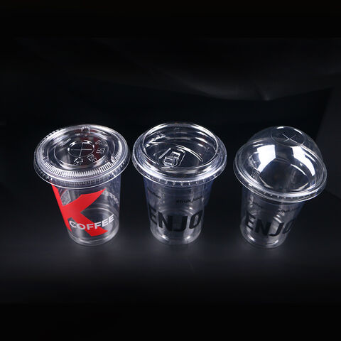 Vasos de plástico con logo personalizado, 500 ml/16 oz, para zumos y bebidas