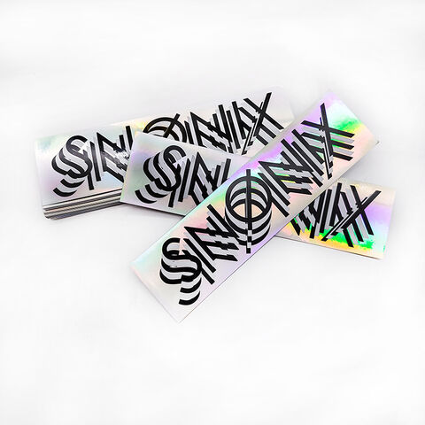 Stiker Dekorasi Kertas Vinil Pelangi Glitter Tahan Air Kustom untuk Laptop, Stiker Potong Mati