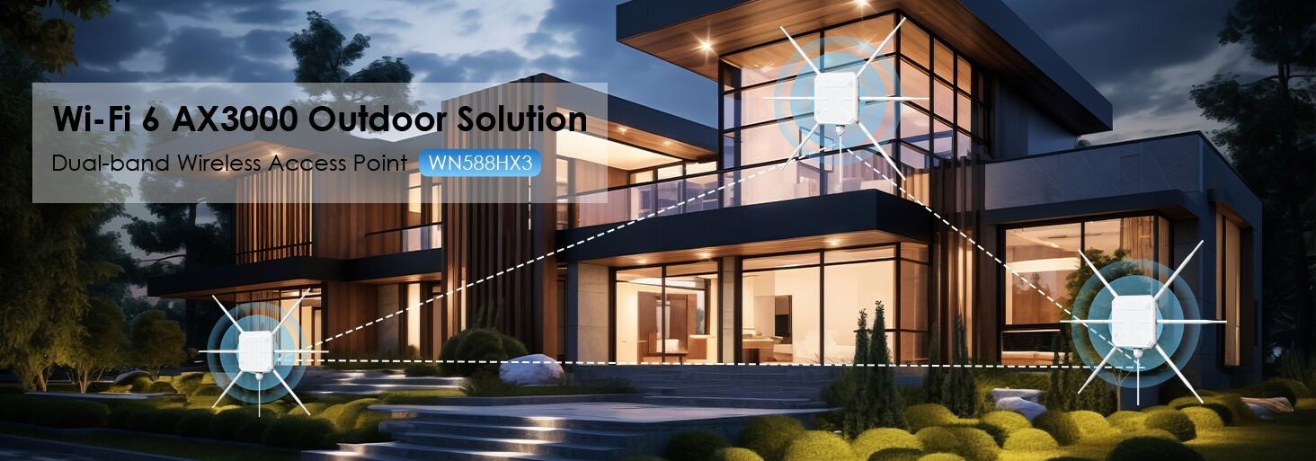 Wireless Wifi 6 Ax3000 Outdoor Access Point Dual Band Mesh Repeater ...