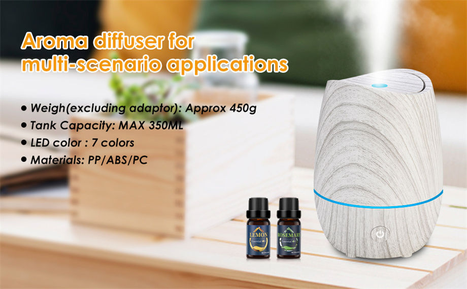 300ml Decorative Ultrasonic Diffuser Aroma Diffuser With Bluetooth ...