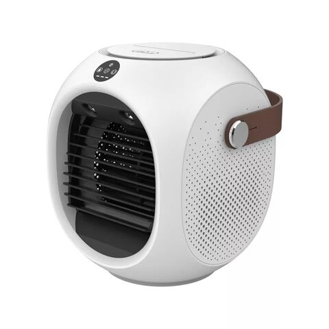 Ventilateur de Refroidissement d'Eau Portable avec Tête Oscillante pour Bureau, 220ML USB 2000mAh Mini Ventilateur Refroidisseur avec Écran LCD, Vente Directe Usine