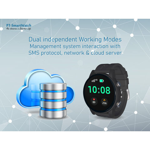 ساعة ذكية لكبار السن بنظام تحديد المواقع GPS 4G، منبه رعاية صحية SOS مع قاعدة شحن، سوار تتبع أندرويد للعناية المنزلية