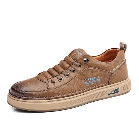 Casual Skate Shoes – Thick Sole Low-Top Sneakers With Waffle Detail & Shock Absorption, Breathable For Sports & Everyday