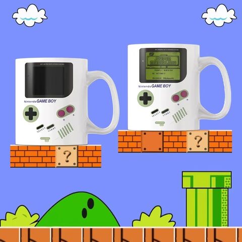Trendige Kaffeetasse aus Keramik mit großem Fassungsvermögen, temperaturempfindlich und farbwechselnd für Spielkonsolen