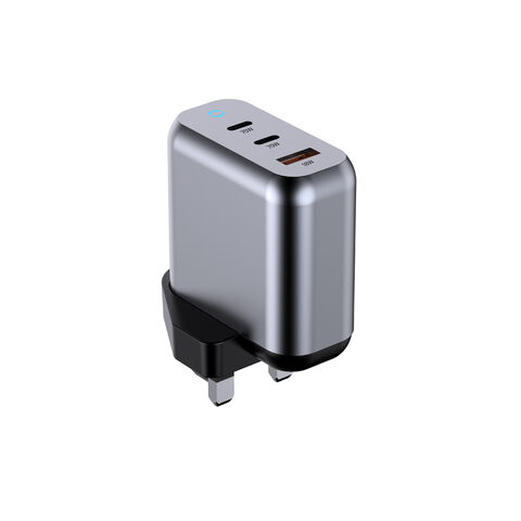 Großhandel Fabrikversorgung 3 Ports 70W QC PD GaN Schnell-Ladegerät für iPhone, Macbook, iPad, Airpod, iWatch