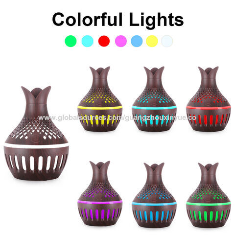 Hersteller Bunter Nachtlicht Blumen Luftbefeuchter Leiser Ätherisches Öl Diffusor USB Aufladung für Büro/Zuhause/Kinderzimmer/Arbeitszimmer/Yoga