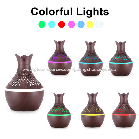 Hersteller Bunter Nachtlicht Blumen Luftbefeuchter Leiser Ätherisches Öl Diffusor USB Aufladung für Büro/Zuhause/Kinderzimmer/Arbeitszimmer/Yoga