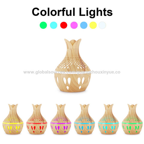Hersteller Bunter Nachtlicht Blumen Luftbefeuchter Leiser Ätherisches Öl Diffusor USB Aufladung für Büro/Zuhause/Kinderzimmer/Arbeitszimmer/Yoga