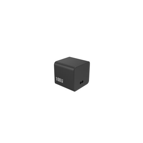 شاحن GaN عالمي USB-A + منفذين Type C مع كابل قابل للسحب ، 100 واط