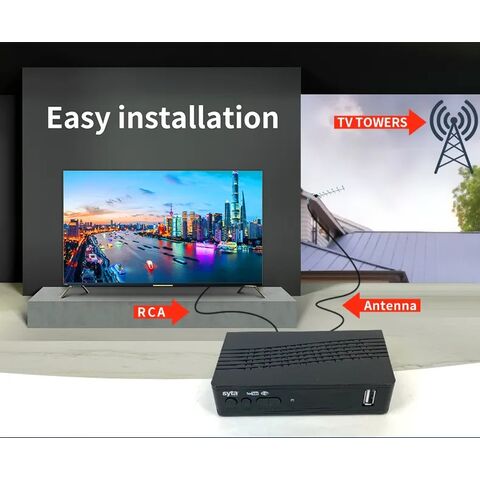 Récepteur TV HD DVB-T2 – Récepteur de diffusion numérique de haute qualité pour chaînes gratuites avec enregistrement USB et sortie HDMI.