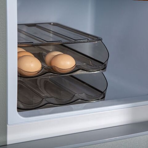 Gloway Contenedor Apilable de Gran Capacidad para 36 Huevos, Bandeja para Huevos de Refrigerador, Organizador de Doble Capa, Caja Cajón para Almacenamiento de Huevos
