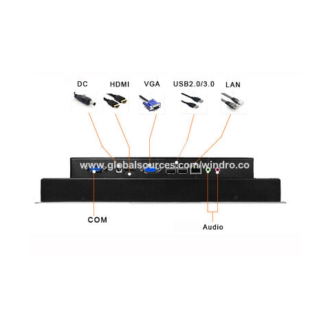 Panel PC industriel tout-en-un Android 10,4 pouces IP65 LCD RS485 RS232 HMI écran tactile