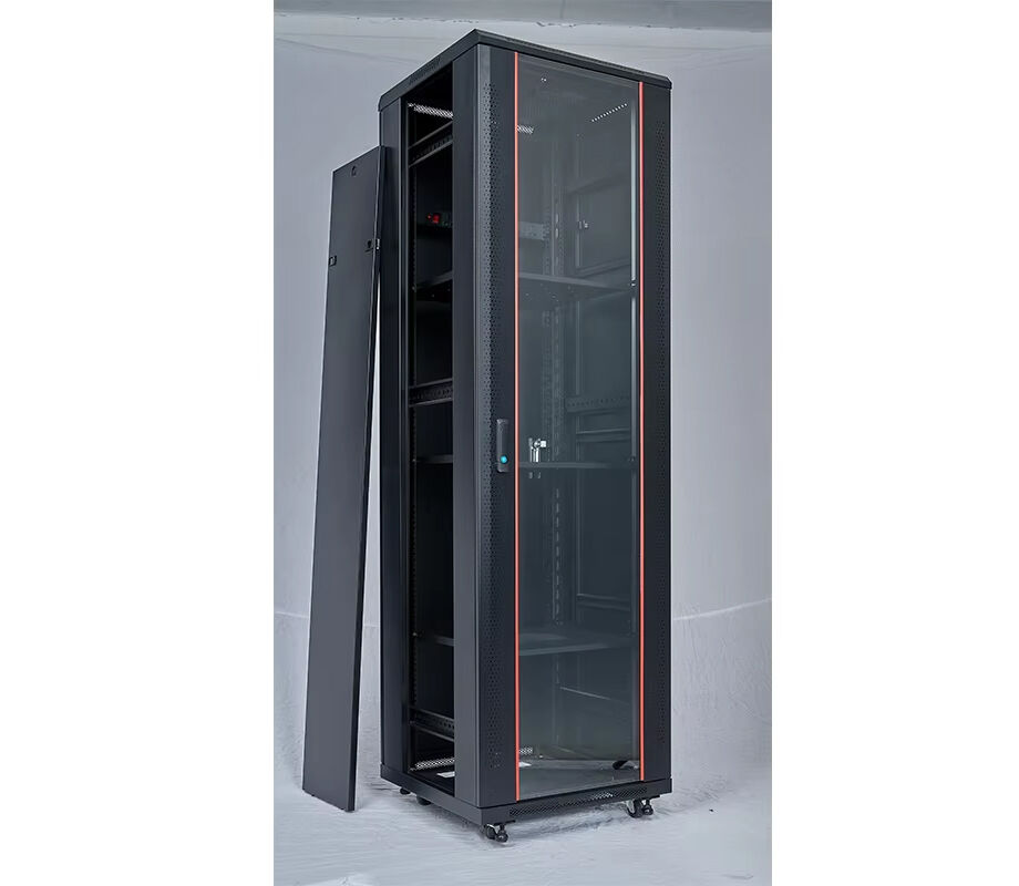 Factory Custom Hot Sell Glass Door 42u Server Rack Smart Network ...