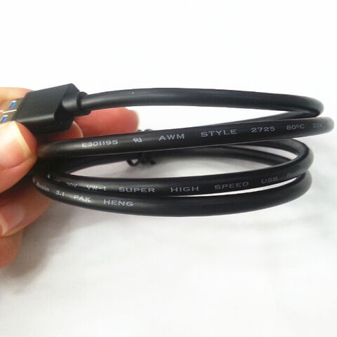 Cable USB 3.1 Tipo-C a Tipo-C de alta velocidad para transferencia de datos y carga rápida