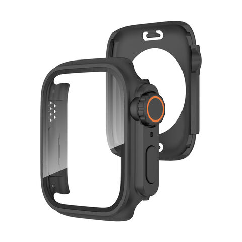 Capa Protetora de Metal PC para Apple Watch Series 10 iWatch 38/40/41/42/44/45MM - Capa Protetora de Luxo Popular