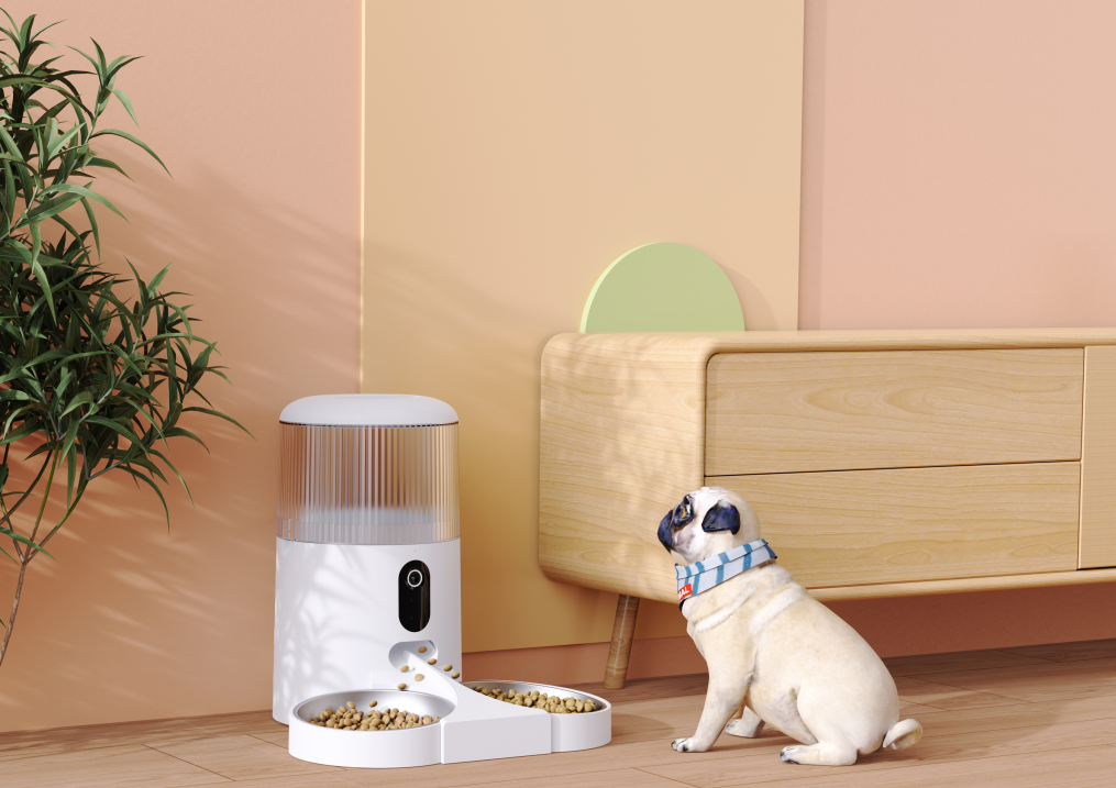 Bl3 Automatic Pet Feeder Equipped With 3Mp Camera Reminder Feeding Photo Inspiration