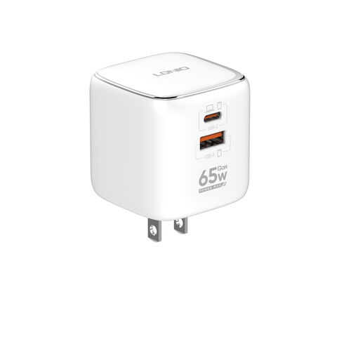 LDNIO Q2617 Cargador GaN Portátil de 65W con Suministro de Energía Inteligente PD para Teléfonos Móviles, Cargador Súper Rápido, Adaptador para Teléfono Móvil