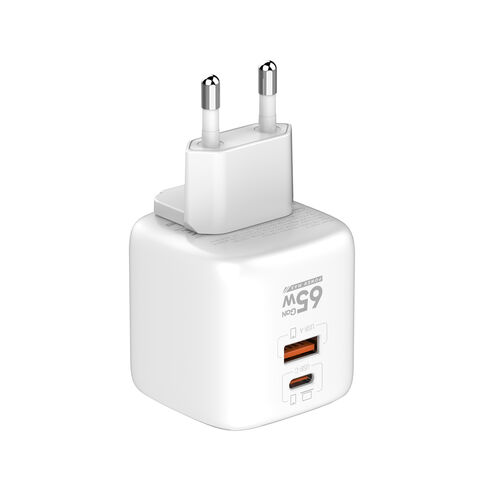 LDNIO Q2617 Cargador GaN Portátil de 65W con Suministro de Energía Inteligente PD para Teléfonos Móviles, Cargador Súper Rápido, Adaptador para Teléfono Móvil