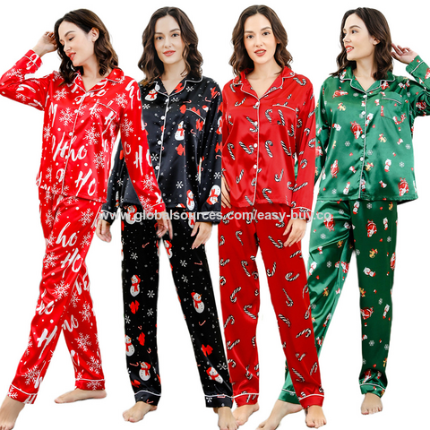 Pijamas de mujer con etiqueta personalizada, talla US XXXL Plus, conjunto de 2 piezas de pijamas de algodón para mujer