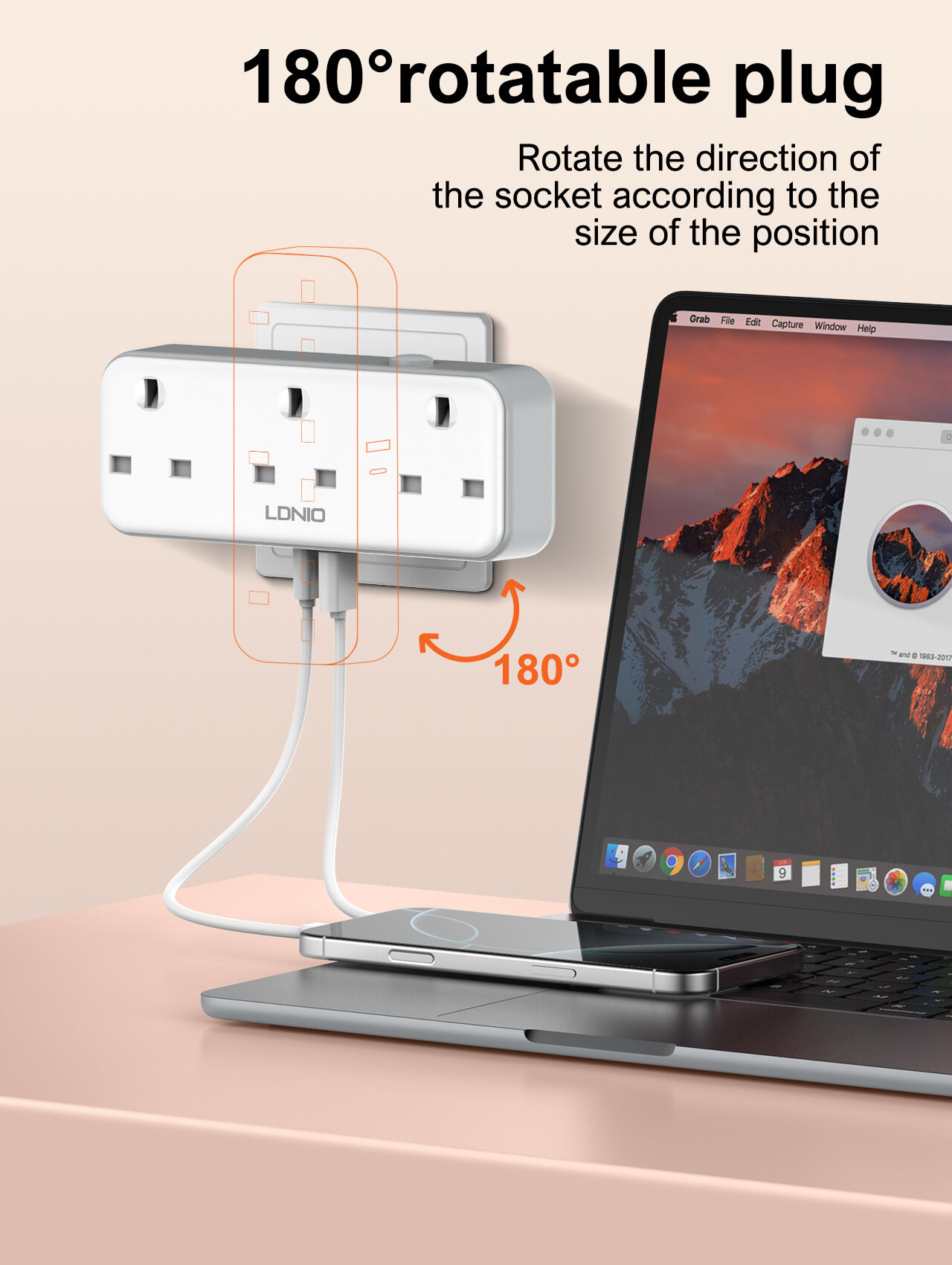 Ldnio Sk3398 Uk Power Sockets Wall Socket With Switch And Usb Charging ...