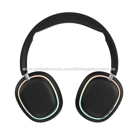 Fones de ouvido para jogos Bluetooth com microfone boom, luz RGB, máximo conforto, OEM e atacado