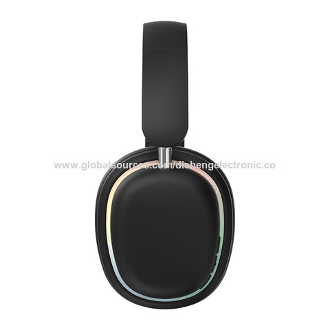 Fones de ouvido para jogos Bluetooth com microfone boom, luz RGB, máximo conforto, OEM e atacado