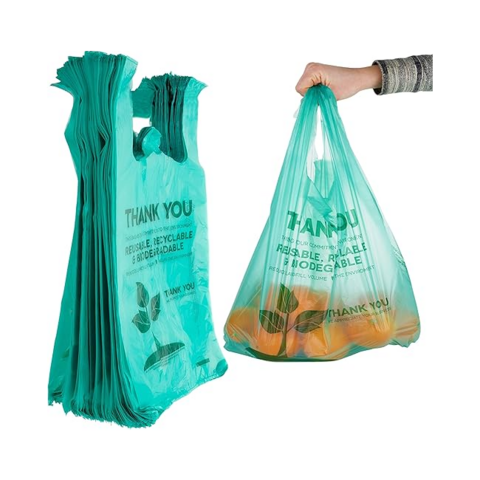 Sac Shopping en Plastique de Haute Qualité - Sac Cabas Solide Type T-Shirt, Parfait pour le Commerce de Détail, Vente Directe d'Usine pour une Valeur Maximale