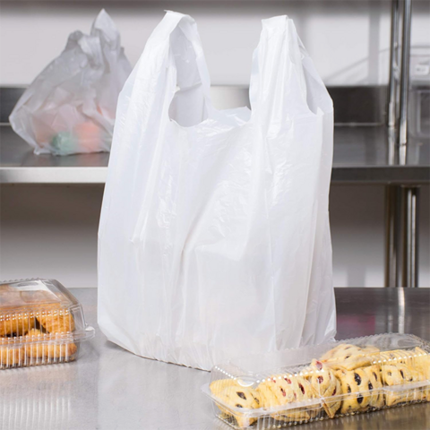 Sac Shopping en Plastique de Haute Qualité - Sac Cabas Solide Type T-Shirt, Parfait pour le Commerce de Détail, Vente Directe d'Usine pour une Valeur Maximale