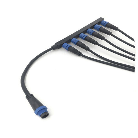 Cable LED Impermeable para Interiores/Exteriores IP67 M15 para Farolas Exteriores Conector en Forma de F M15 Impermeable para Módulos LED