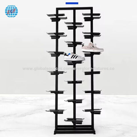 Hevay Duty Retail Shoes Store Rack Stand Metal shoe store display sneaker display para retail shop Shopping Mall