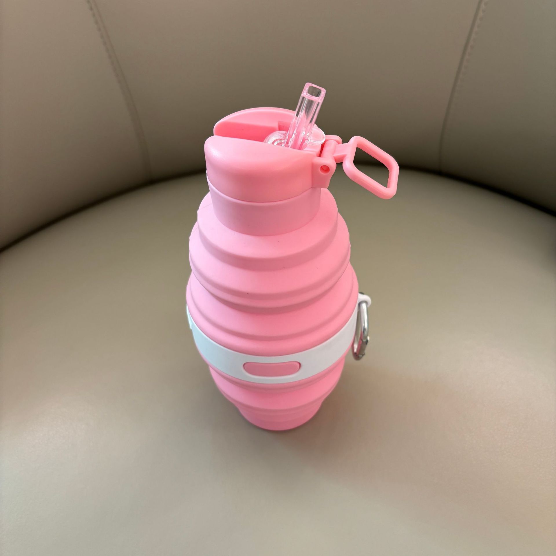 Reusable Bpa Free Silicone Foldable Travel Water Bottle Cup Leakproof ...